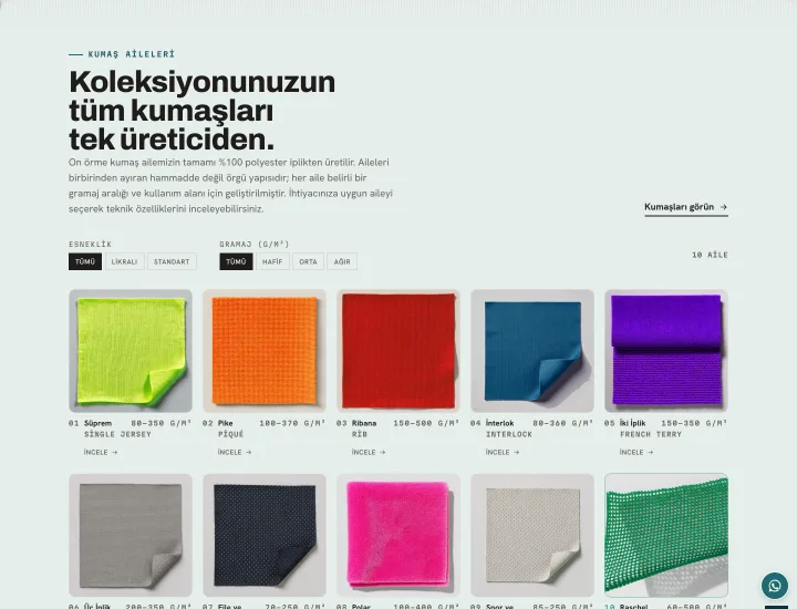 Koleksiyonunuzun tüm kumaşları tek üreticiden. — fersantekstil.com