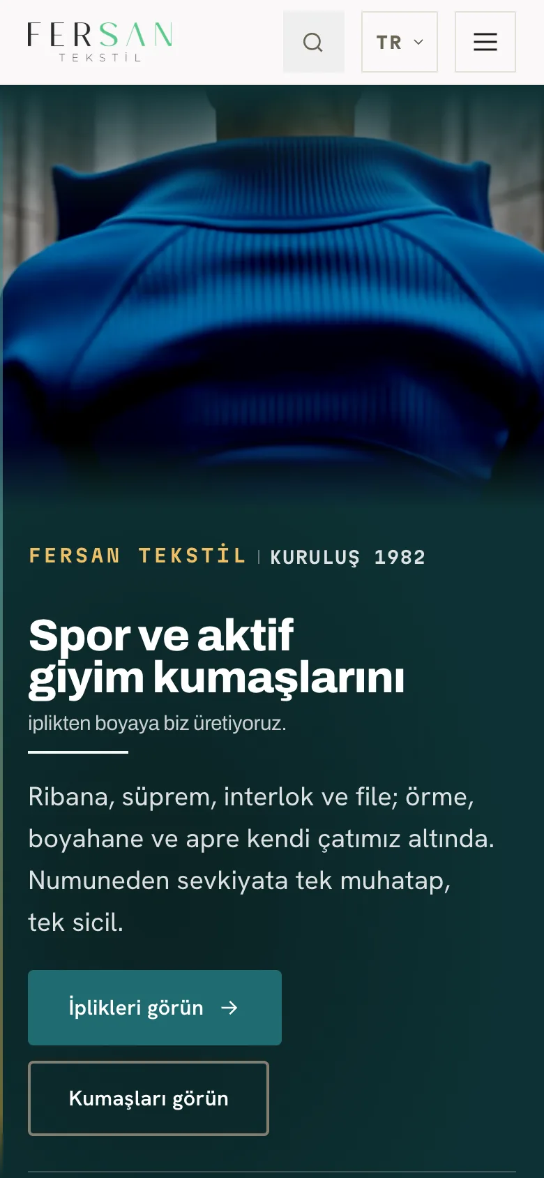 Fersan Tekstil — Performans Örme Kumaş Üreticisi