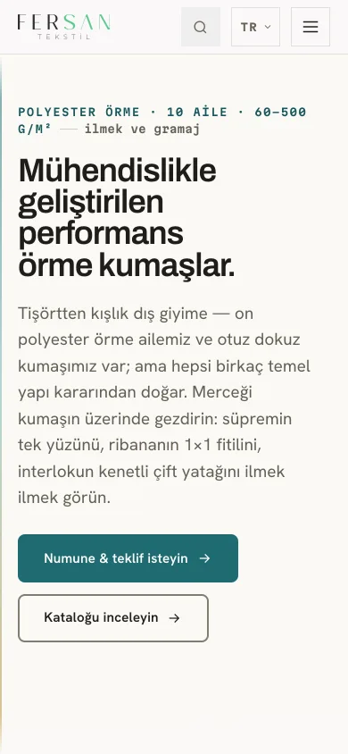 Polyester Örme Kumaş Üreticisi — 39 Kumaş, 60–500 g/m²
