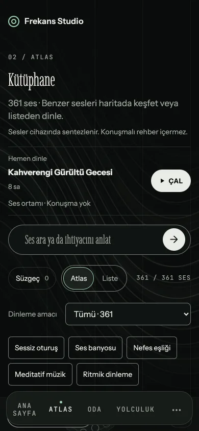 Kütüphane · Frekans Studio