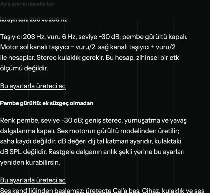 Aynı ayarları kendin kur — frekans.studio